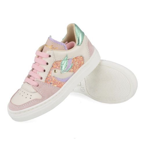 Bana&co sneakers roze Meisjes ( - roze combi sneaker met glitter25132005) - Junior Steps