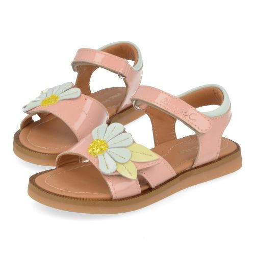 Bana&co sandalen roze Meisjes ( - roze sandaal met gouden bloem225132086) - Junior Steps