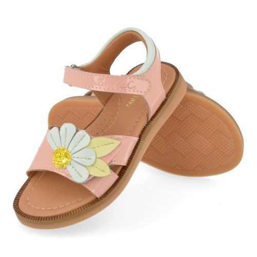 Bana&co sandalen roze Meisjes ( - roze sandaal met gouden bloem225132086) - Junior Steps