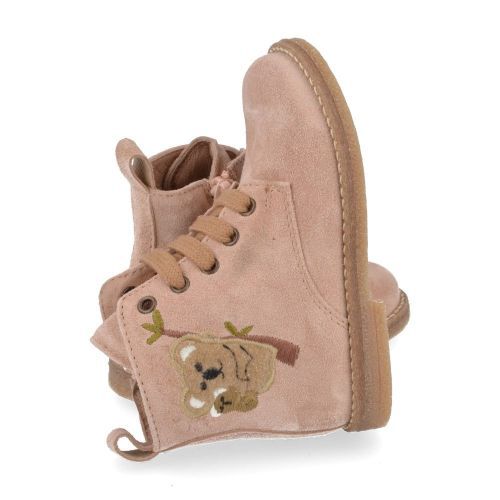 Bana&co veterbottine roze Meisjes ( - roze veterbottine met beertje24232075) - Junior Steps