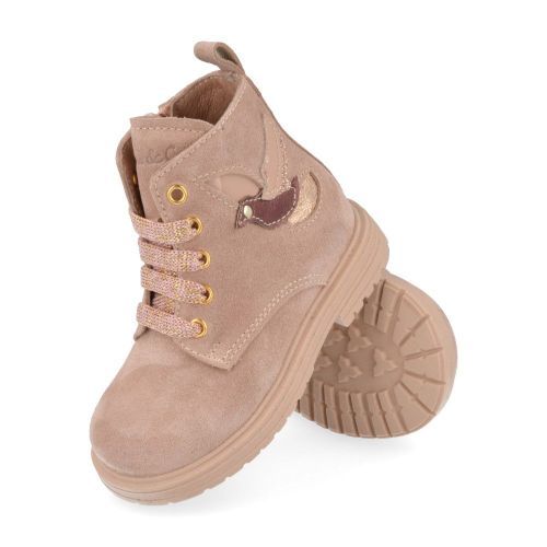 Bana&co veterbottine roze Meisjes ( - roze veterbottine met vogeltje24232050) - Junior Steps