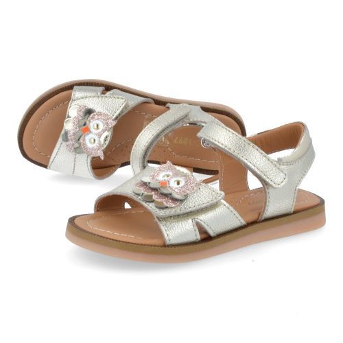 Bana&co sandalen GOUD Meisjes (sandalen goud leder met uiltje - 26132120) - Junior Steps