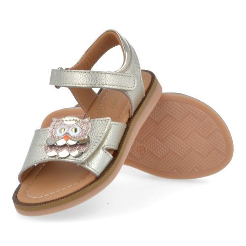 Bana&co sandalen GOUD Meisjes (sandalen goud leder met uiltje - 26132120) - Junior Steps