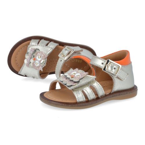 Bana&co sandalen GOUD Meisjes (sandalen goud leder met uiltje - 26132121) - Junior Steps