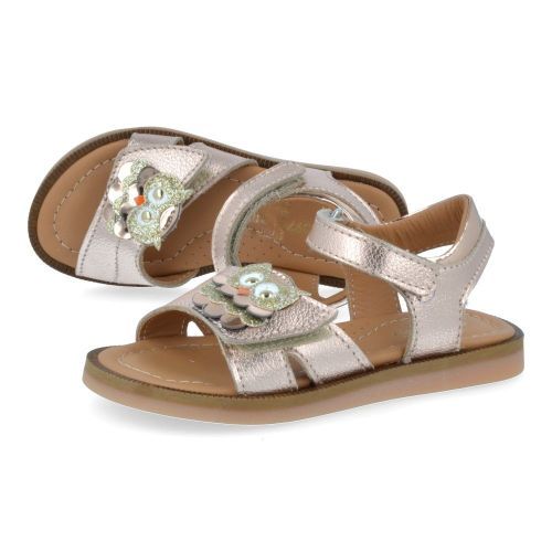 Bana&co sandalen roze Meisjes (sandalen rozé leder met uiltje - 26132120) - Junior Steps