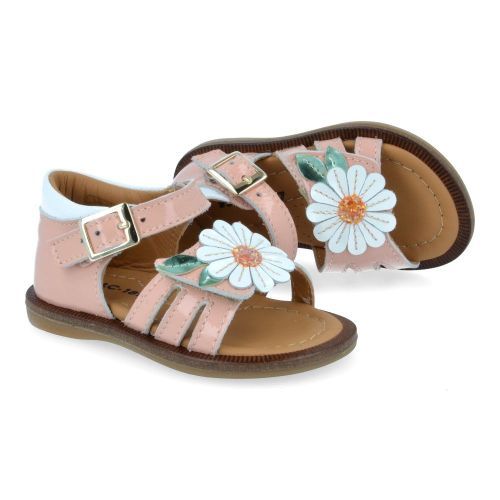 Bana&co sandalen roze Meisjes (sandalen roze  met bloem - 26132125) - Junior Steps