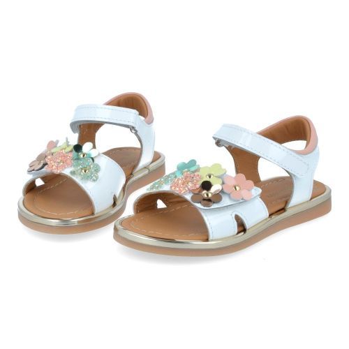 Bana&co sandalen wit Meisjes (sandalen wit lakleder met bloemen - 26132106) - Junior Steps