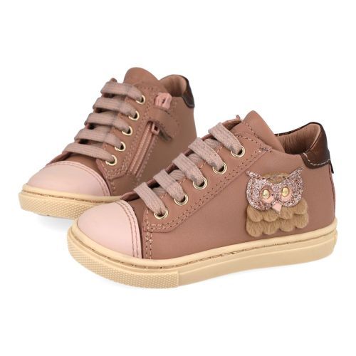 Bana&co sneakers nude Meisjes (sneakers eerste stapschoenen nude leder - 3623005) - Junior Steps