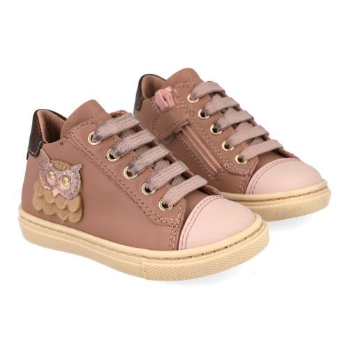 Bana&co sneakers nude Meisjes (sneakers eerste stapschoenen nude leder - 3623005) - Junior Steps