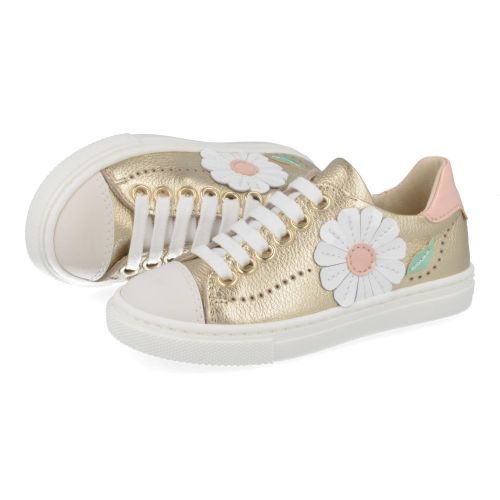 Bana&co sneakers GOUD Meisjes (sneakers goud leder met rubberen neus - 26132056) - Junior Steps