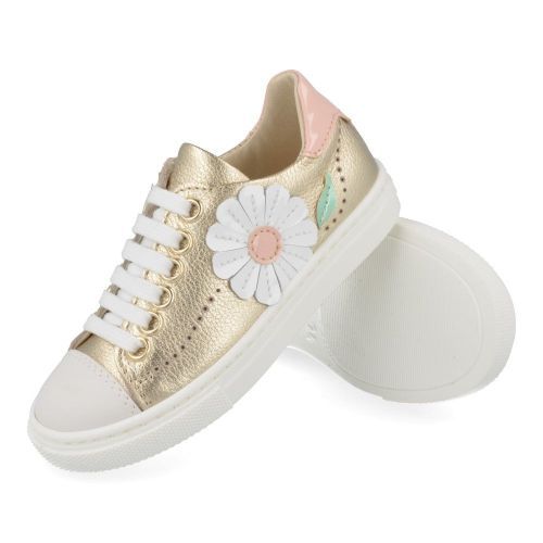 Bana&co sneakers GOUD Meisjes (sneakers goud leder met rubberen neus - 26132056) - Junior Steps