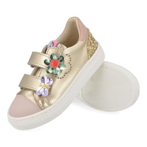 Bana&co sneakers GOUD Meisjes (sneakers goud leder met rubberen neus - 26132080) - Junior Steps
