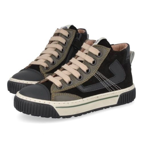 Bana&co sneakers Zwart Jongens (sneakers jongens zwart leder - 25232526) - Junior Steps