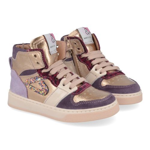 Bana&co sneakers GOUD Meisjes (sneakers meisjes goud leder - 25232055) - Junior Steps