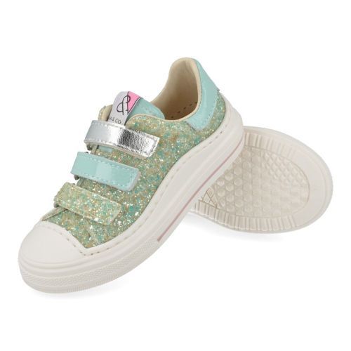 Bana&co sneakers mint Meisjes (sneakers meisjes mintgroene glitter - 26132026) - Junior Steps