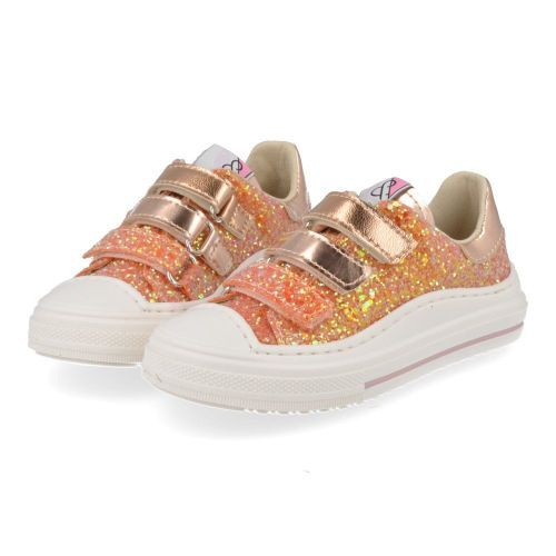 Bana&co sneakers oranje Meisjes (sneakers meisjes oranje glitter - 26132026) - Junior Steps