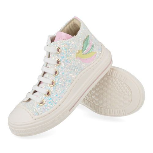 Bana&co sneakers wit Meisjes (sneakers meisjes wit glitter - 26132030) - Junior Steps