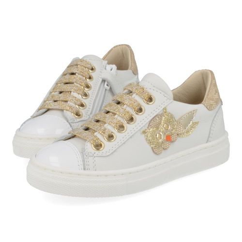 Bana&co sneakers wit Meisjes (sneakers wit met uiltje - 26132077) - Junior Steps