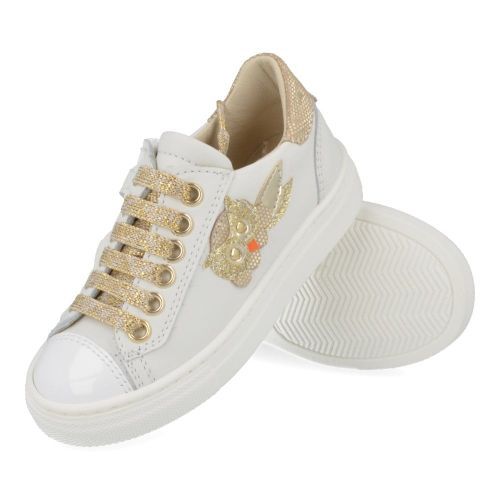 Bana&co sneakers wit Meisjes (sneakers wit met uiltje - 26132077) - Junior Steps