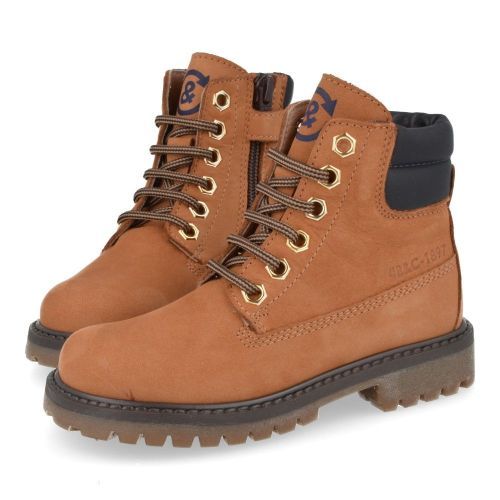 Bana&co Botte à lacets cognac Garçons (25232541) - Junior Steps