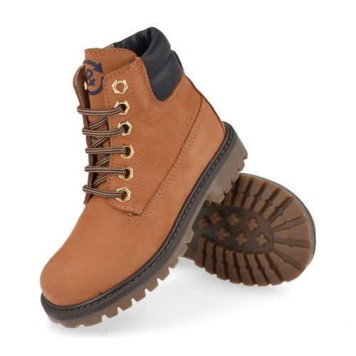 Bana&co Botte à lacets cognac Garçons (25232541) - Junior Steps