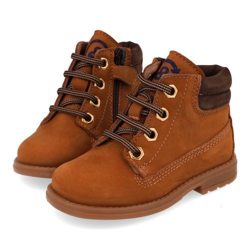 Bana&co veterboot cognac Jongens (veterboots cognac nubuck - 36232535) - Junior Steps
