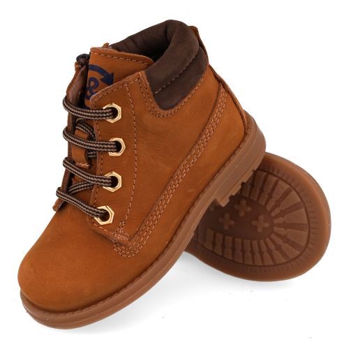 Bana&co veterboot cognac Jongens (veterboots cognac nubuck - 36232535) - Junior Steps