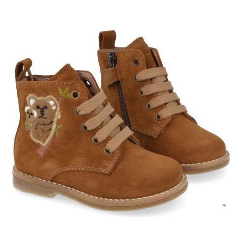 Bana&co Botte à lacets cognac Filles (25232130) - Junior Steps