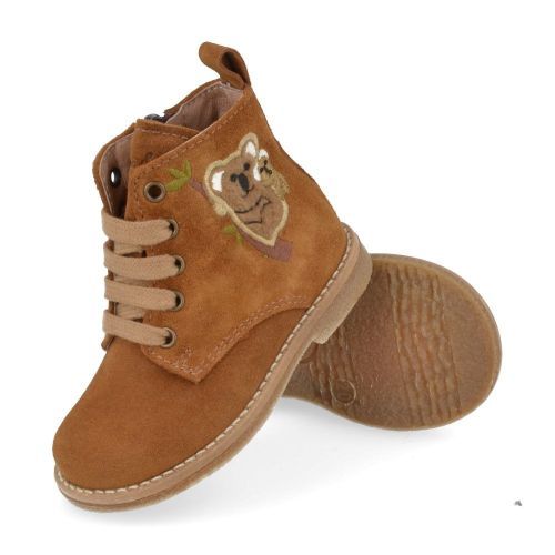 Bana&co Botte à lacets cognac Filles (25232130) - Junior Steps