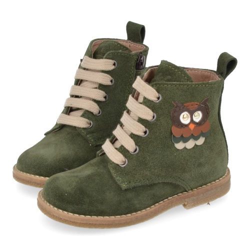 Bana&co veterboot groen Meisjes (veterboots groen suède - 25232075) - Junior Steps