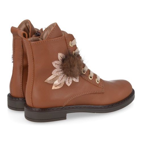 Bana&co veterboot cognac Meisjes (veterboots meisjes cognac leder - 25232033) - Junior Steps