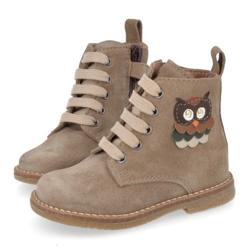 Bana&co Botte à lacets taupe Filles (25232075) - Junior Steps
