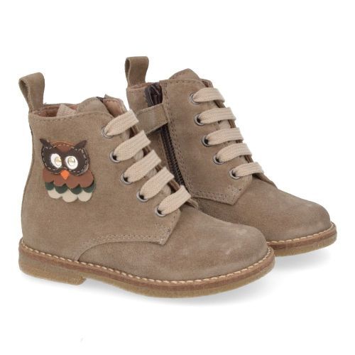 Bana&co Botte à lacets taupe Filles (25232075) - Junior Steps