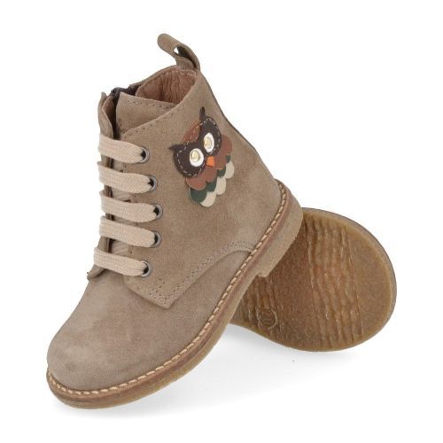 Bana&co Botte à lacets taupe Filles (25232075) - Junior Steps