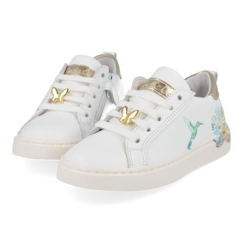 Bana&co sneakers wit Meisjes ( - witte sneaker met colibri25134020) - Junior Steps