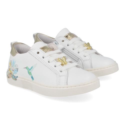 Bana&co sneakers wit Meisjes ( - witte sneaker met colibri25134020) - Junior Steps