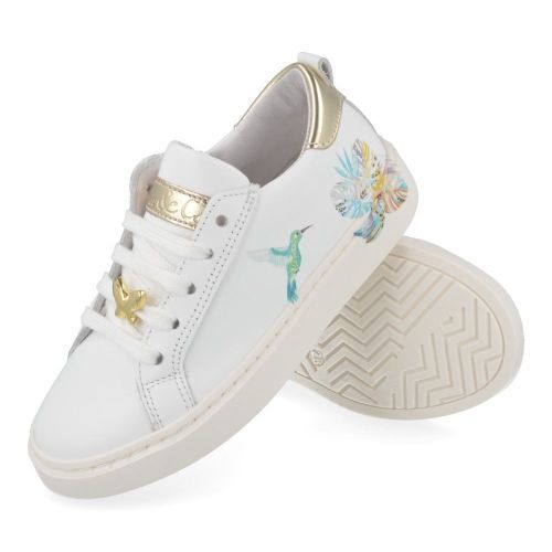 Bana&co sneakers wit Meisjes ( - witte sneaker met colibri25134020) - Junior Steps