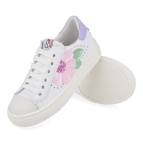 Bana&co sneakers wit Meisjes ( - witte sneaker met rubberen top24132006) - Junior Steps