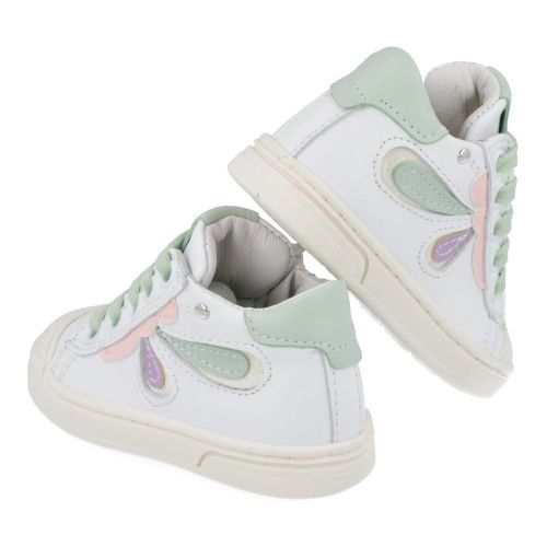 Bana&co sneakers wit Meisjes ( - witte sneaker met rubberen top24132010) - Junior Steps