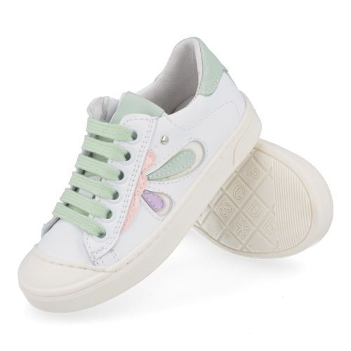 Bana&co sneakers wit Meisjes ( - witte sneaker met rubberen top24132011) - Junior Steps