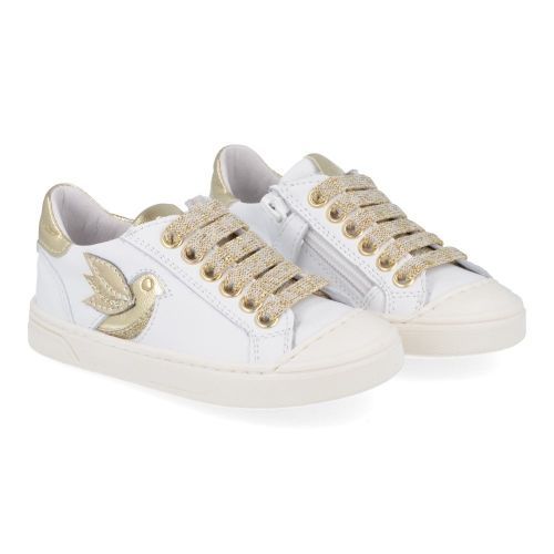 Bana&co sneakers wit Meisjes ( - witte sneaker met rubberen top24132051) - Junior Steps