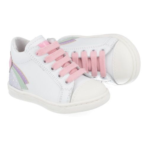 Bana&co sneakers wit Meisjes ( - witte sneaker met stootneus23132020) - Junior Steps