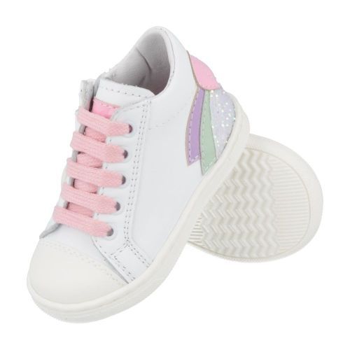 Bana&co sneakers wit Meisjes ( - witte sneaker met stootneus23132020) - Junior Steps