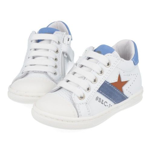 Bana&co sneakers wit Jongens ( - witte sneaker23132500) - Junior Steps