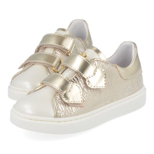 Banaline sneakers beige Meisjes ( - beige gouden sneaker23122002) - Junior Steps