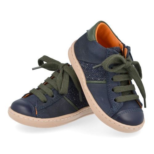 Banaline sneakers blauw Jongens ( - blauw sneakertje met rubberen neus22222513) - Junior Steps
