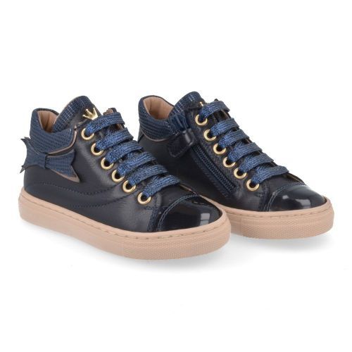 Banaline sneakers blauw Meisjes ( - blauwe sneaker met strikje22222041) - Junior Steps