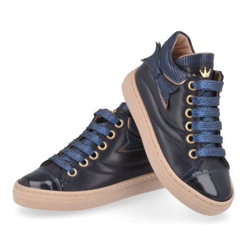 Banaline sneakers blauw Meisjes ( - blauwe sneaker met strikje22222041) - Junior Steps