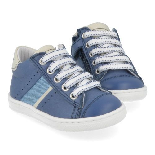 Banaline sneakers jeans bl Jongens ( - blauwe sneaker22122508) - Junior Steps