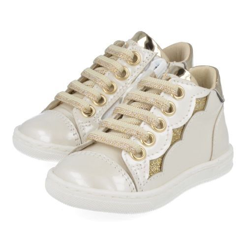 Banaline sneakers ecru Meisjes ( - ecru gouden sneaker25122125) - Junior Steps